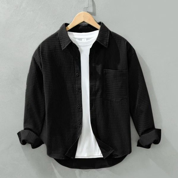 Structured 05 Men's Casual Seersucker Shirt